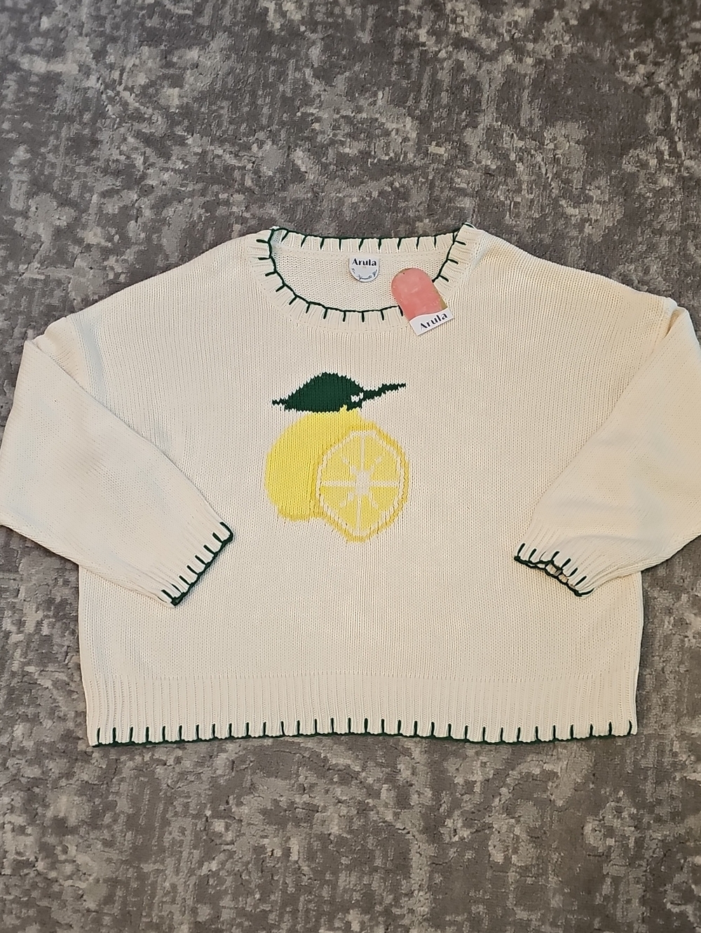 Women's Lemon Sweater Arula Size 2x Nwt